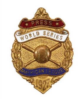 1927 Yankees World Series Press Pin 